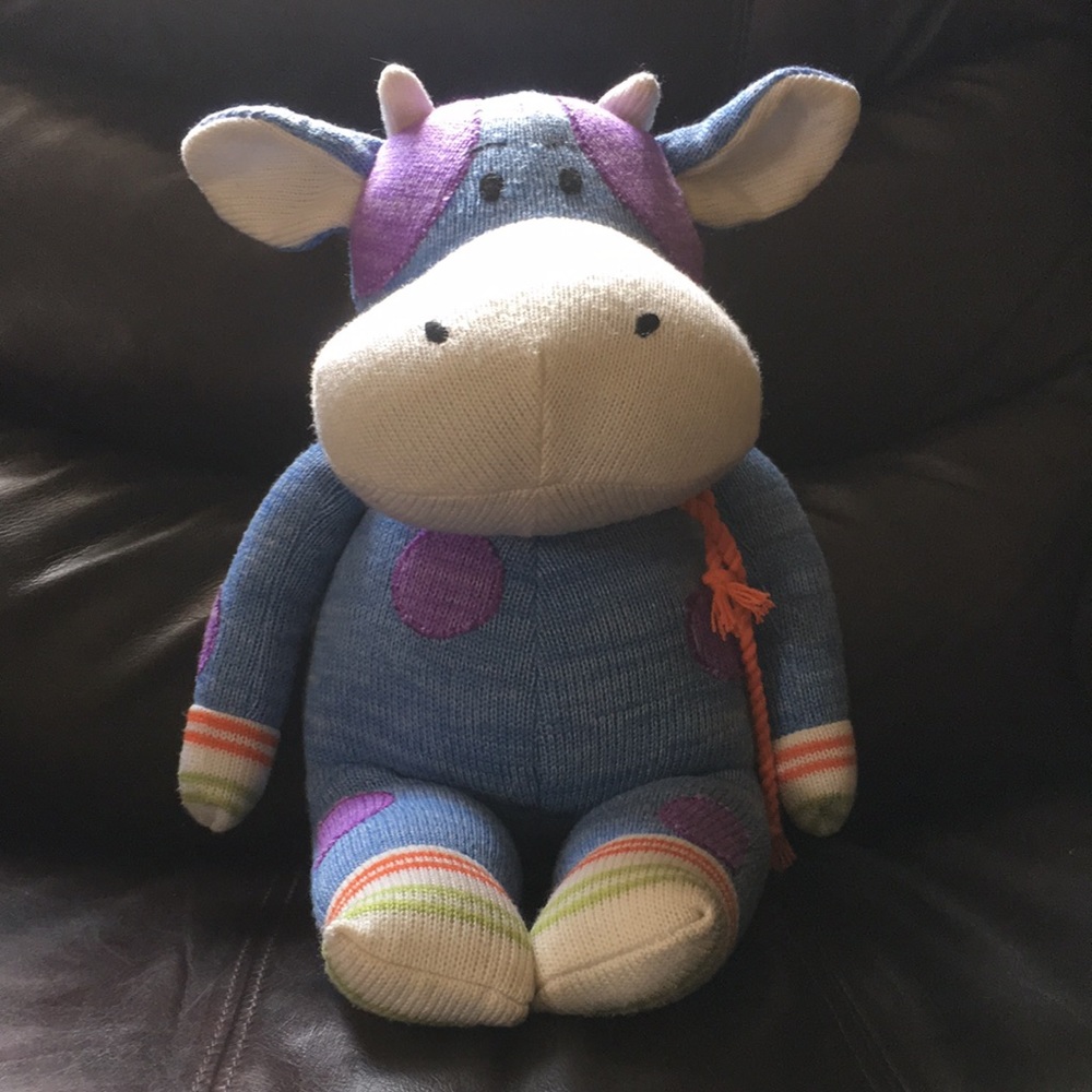 Sock Monkey super cute soft hippo!!